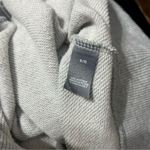 Aerie Crewneck Ribbon Trimmed Grey Sweatshirt - XL - Picture 5 of 8